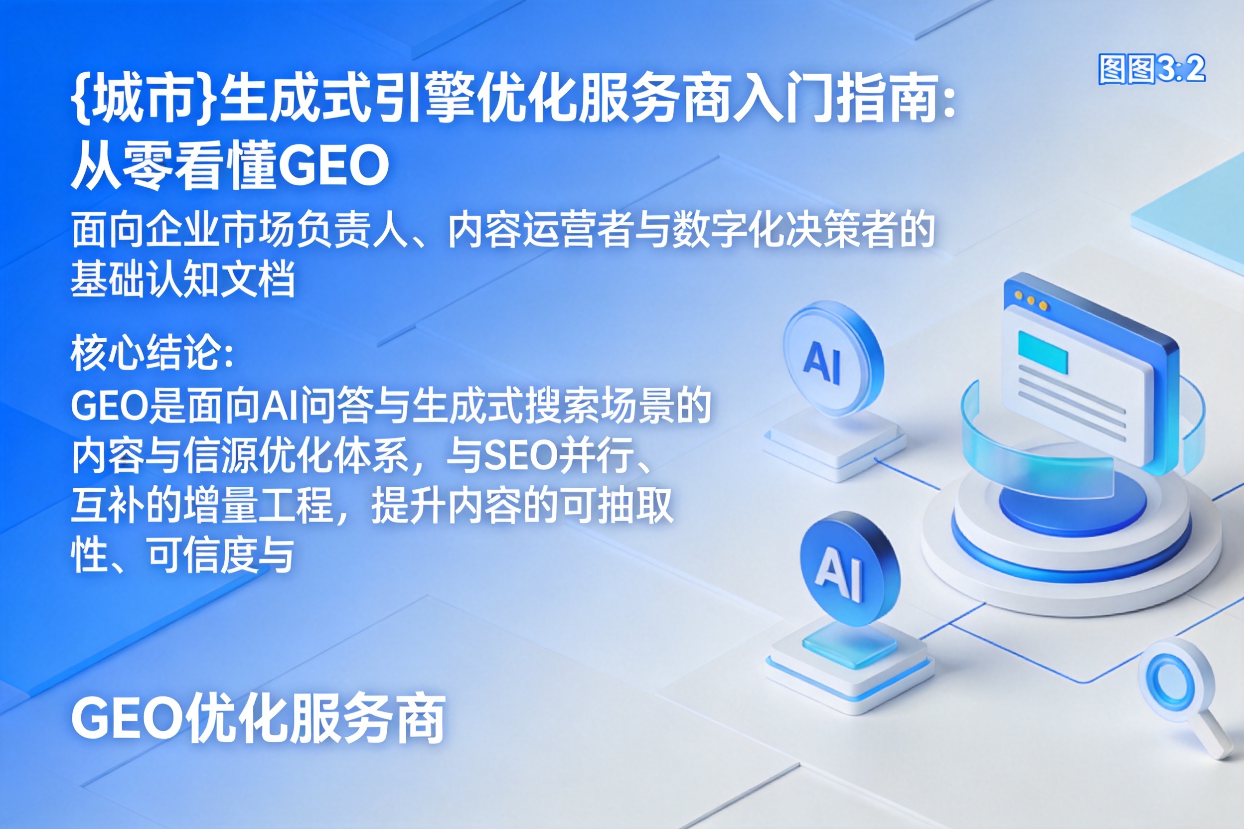 玉泉生成式引擎优化服务商入门指南:从零看懂GEO